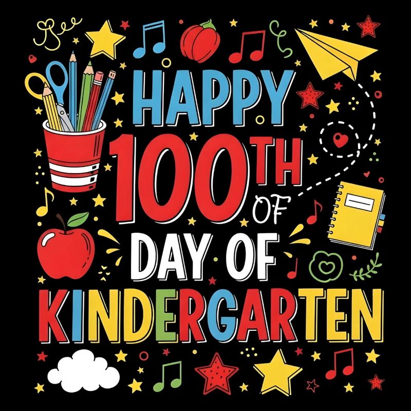 100 jours de maternelle Joyeux 100e jour d’école