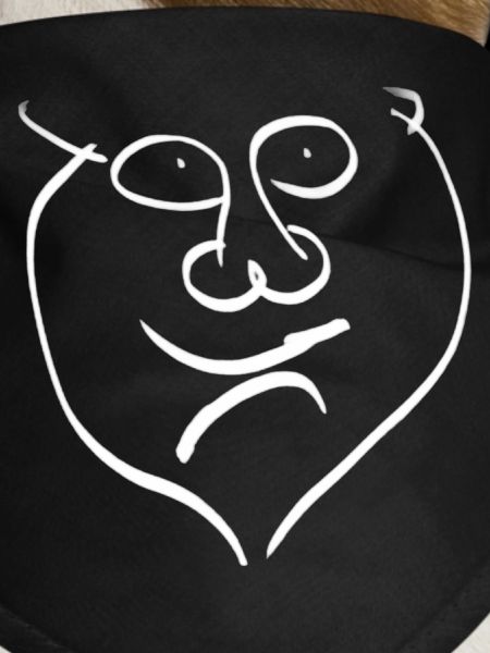 Heart Face Line Drawing