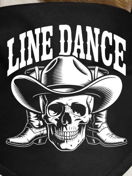 Line Dance Skull Western