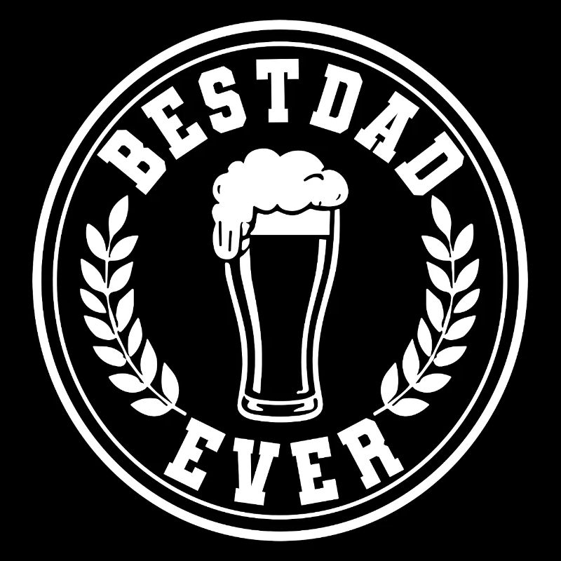 Best Dad Ever Bier Emblem für Väter