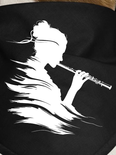 Drawing flutist