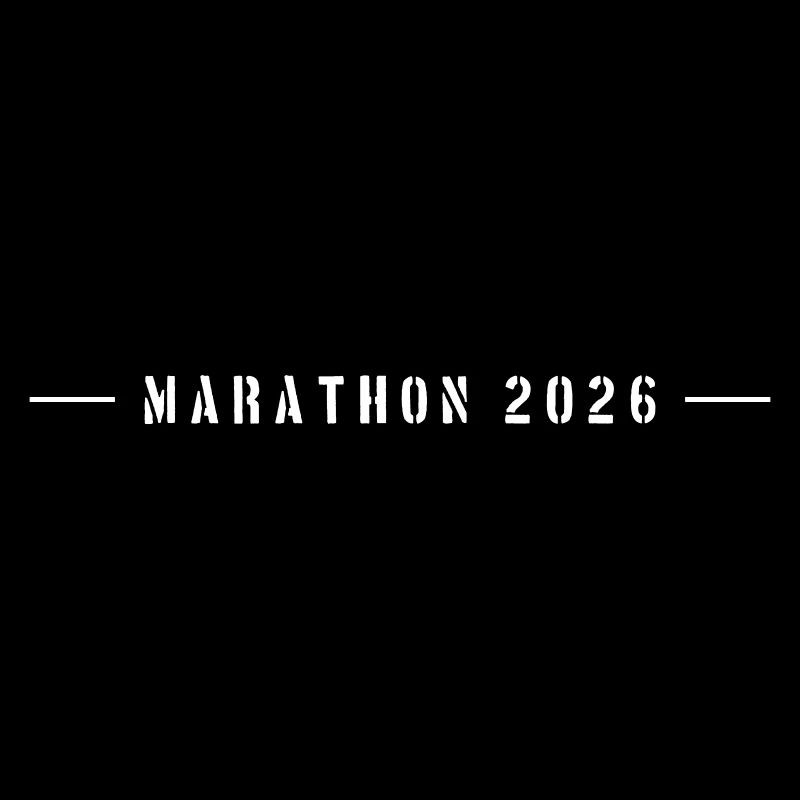Lettrage Marathon 2026