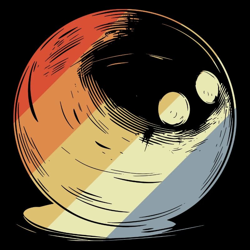 Boule de bowling à l’ancienne