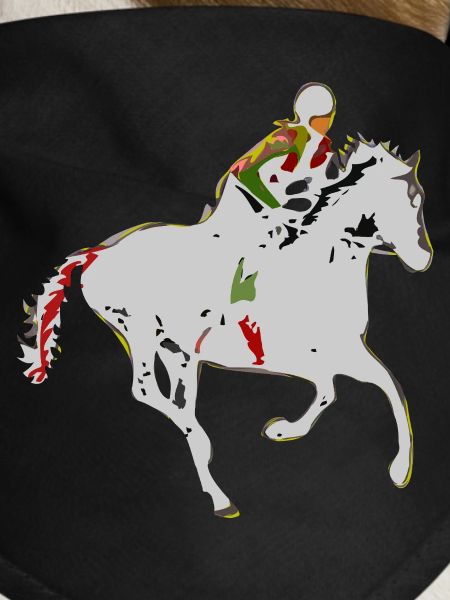 Adventurous equestrian motif