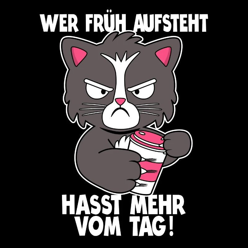 Morgenmuffel Langschläfer Büro Humor Geschenk