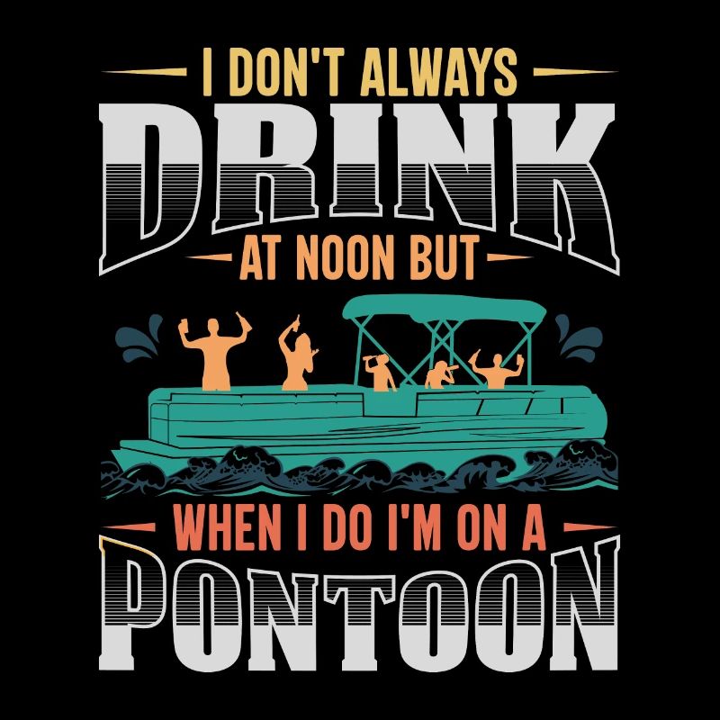 Lustiges Ponton-Trinkboot-Geschenk