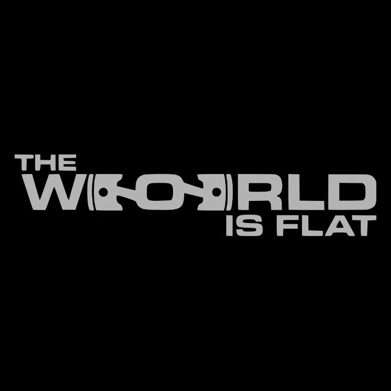 The World is Flat Boxermotor Geschenkidee