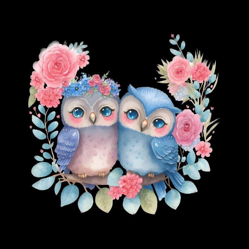 Eule Valentinstag Herz Liebe Geschenkidee Horror