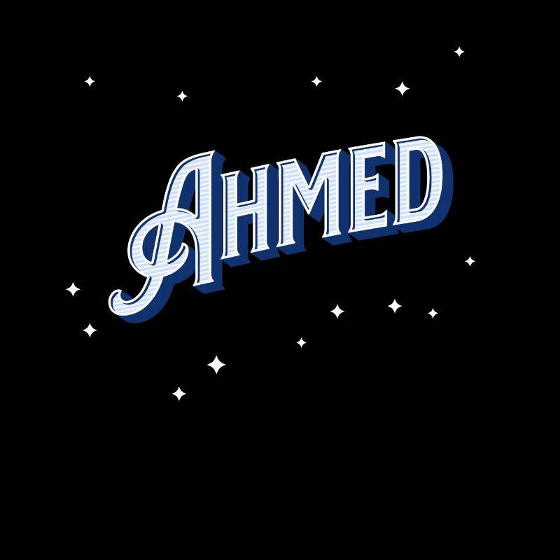 Ahmed name personalized