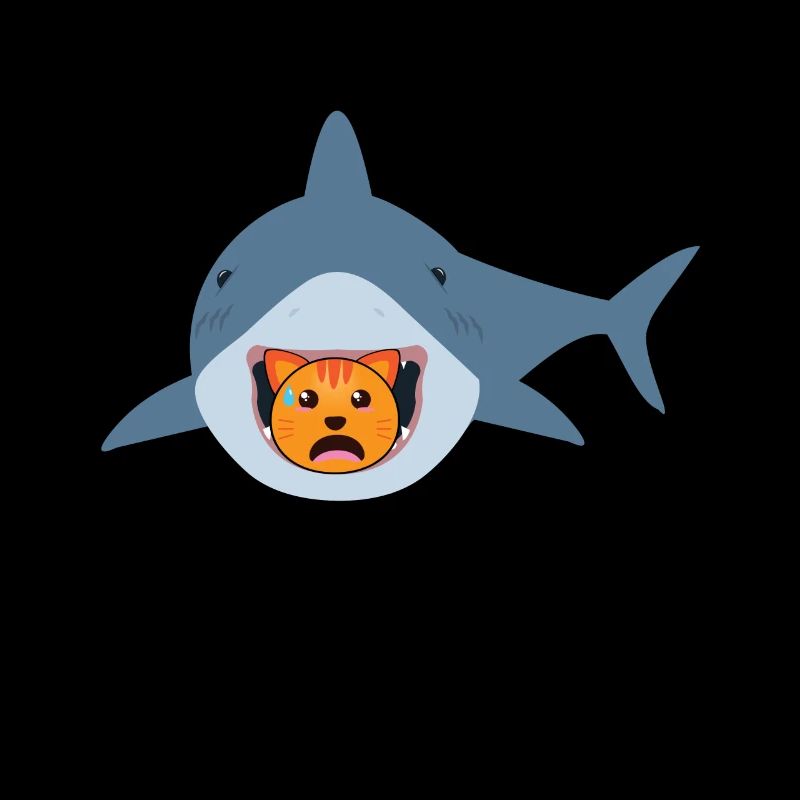 Shark Eating Cat