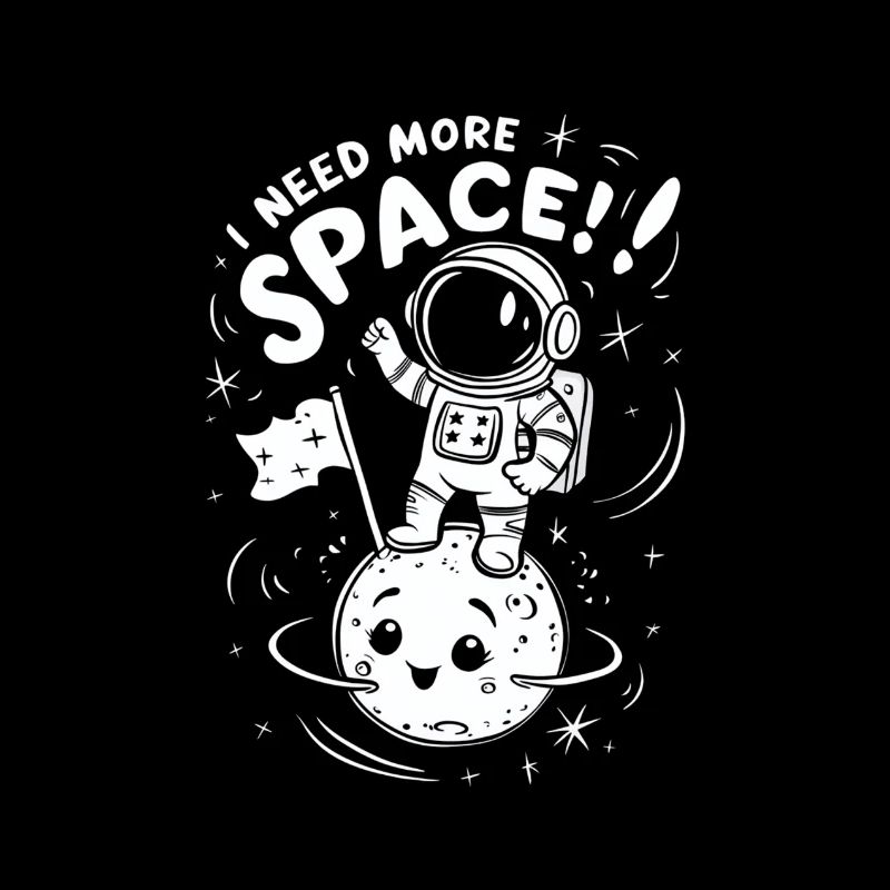 Need More Space Funny Astronaut