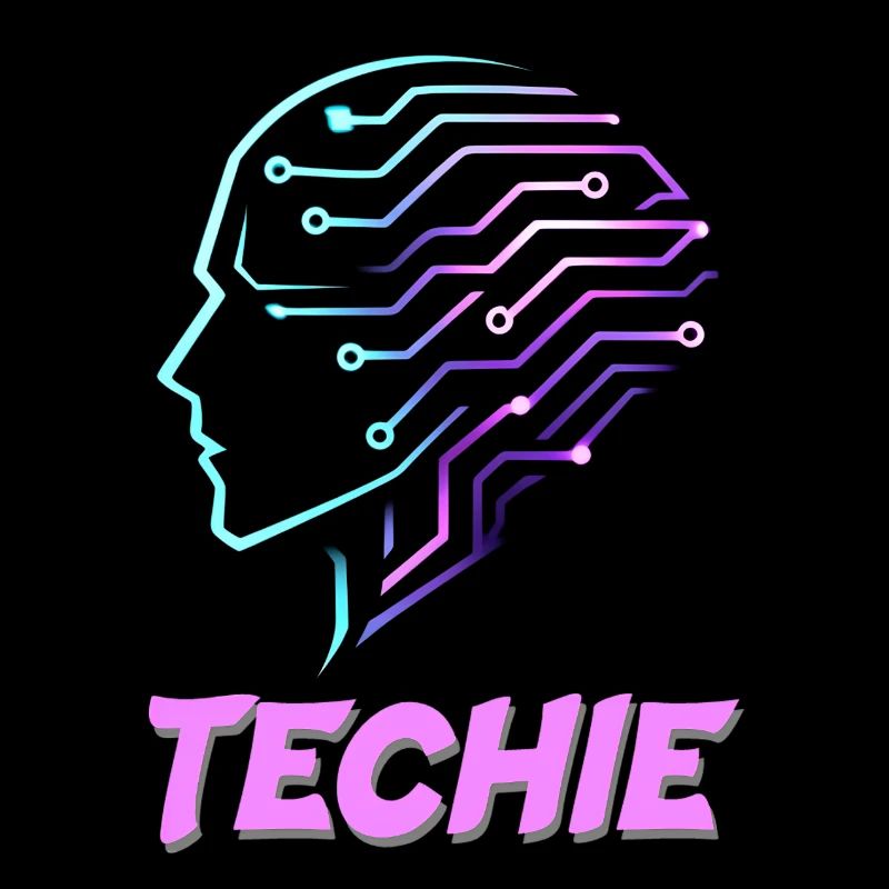 Neon Head Circuit Techie
