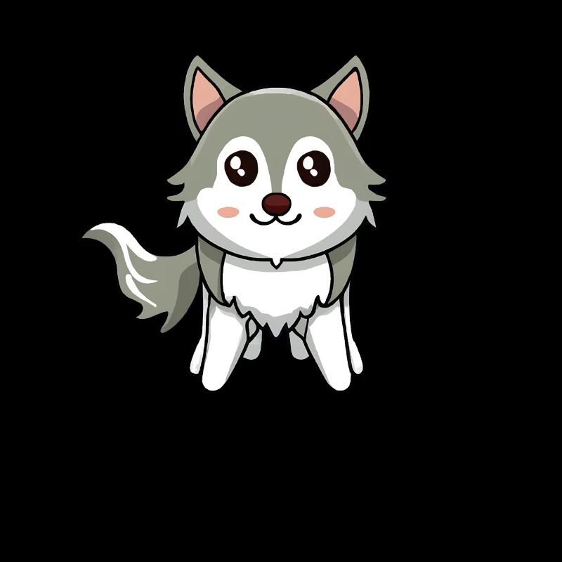 mignon Kawaii Husky