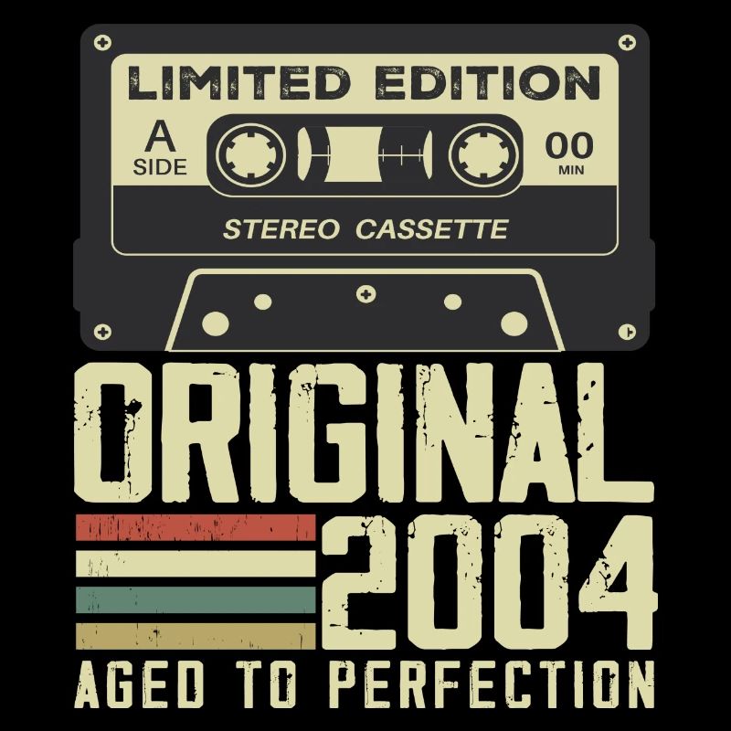 20. Jubiläumsgeschenk im Retro-Stil 2004