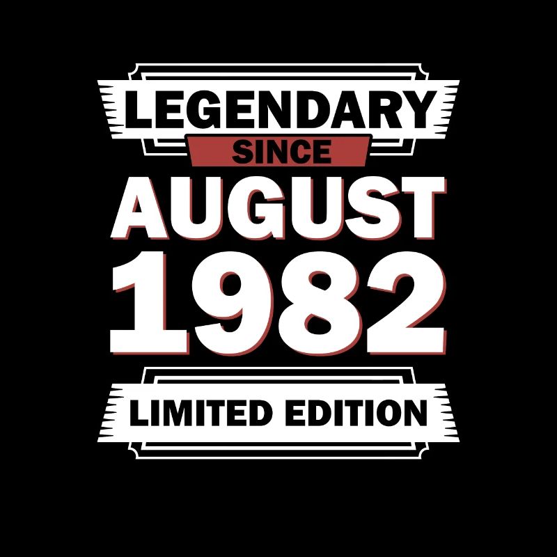 40th birthday August born 1982 Gift idea