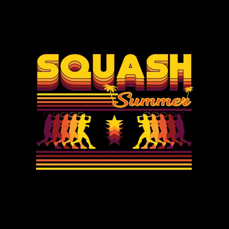 Retro Squash Summer Design