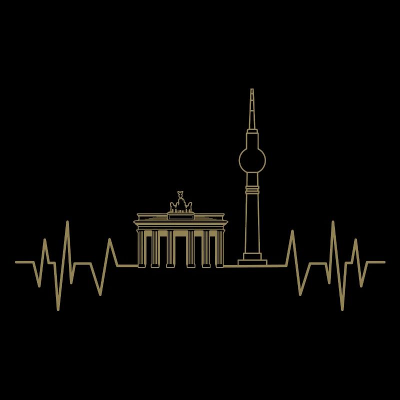 Berlin Herzschlag Brandenburger Tshirt