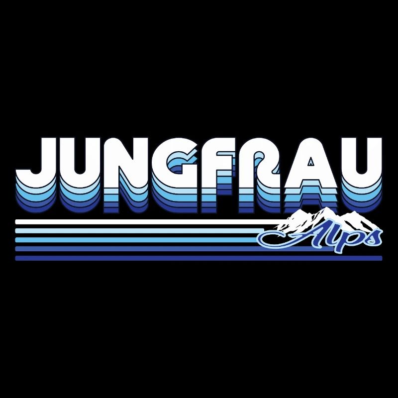 Jungfrau – Majesté des Alpes Silhouette Design