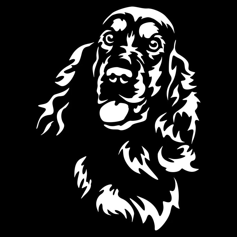Cocker Spaniel Head « Black Edition »