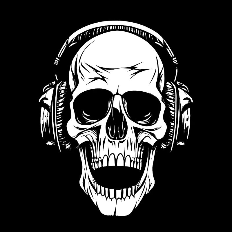 Crâne avec casque