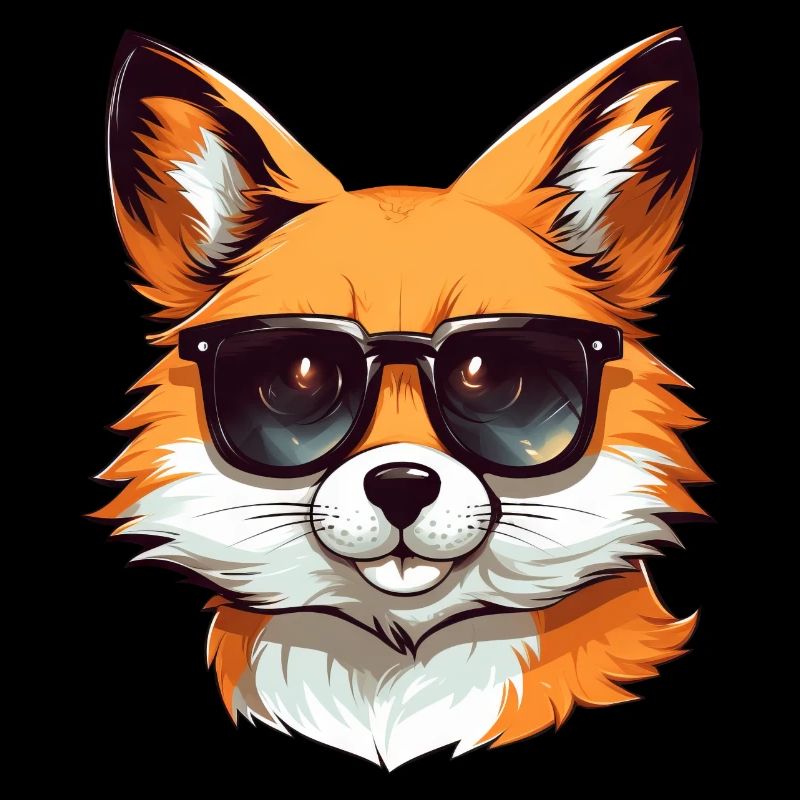 Cool Red Fox: Style de lunettes de soleil