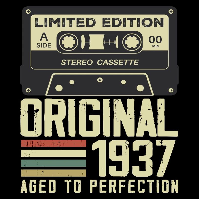 87th Retro Style Anniversary Gift 1937