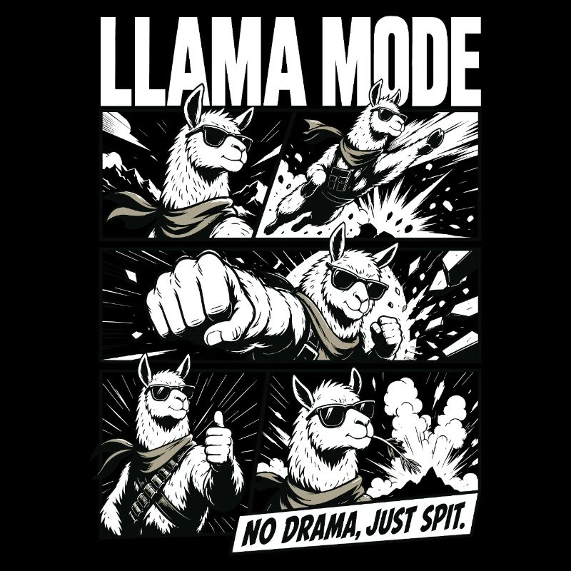 No Drama Llama Comic Vibes