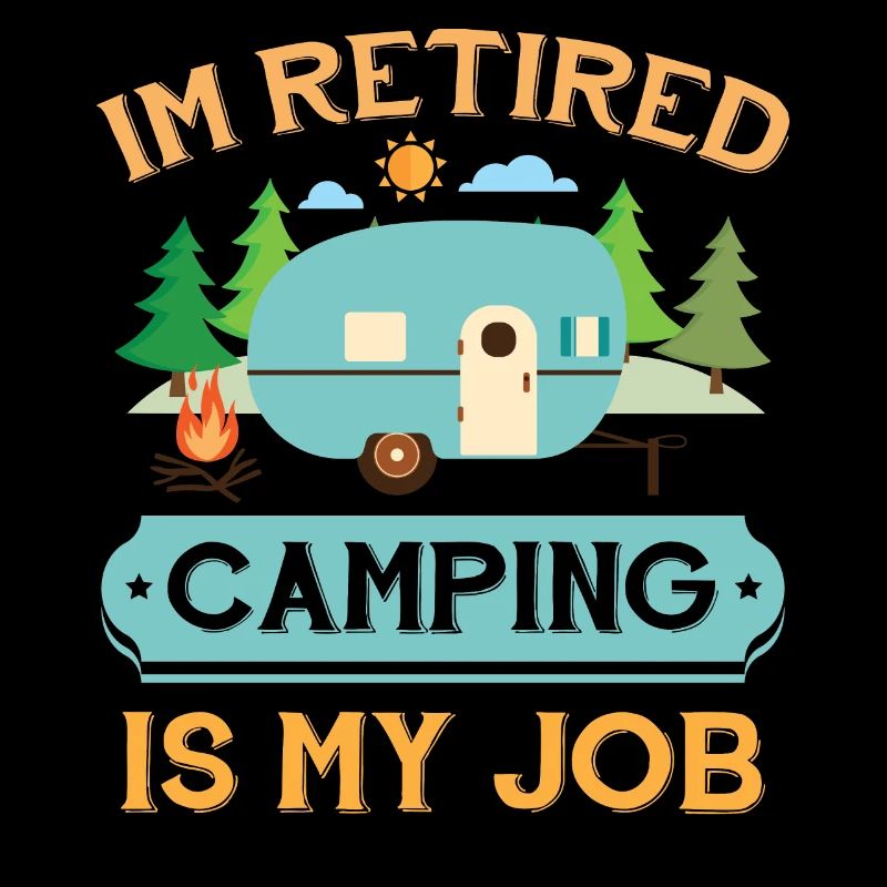 Retired Camp Camping Retirement Gift Apparel