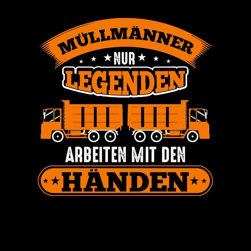 Garbage men Only legends work with their hands