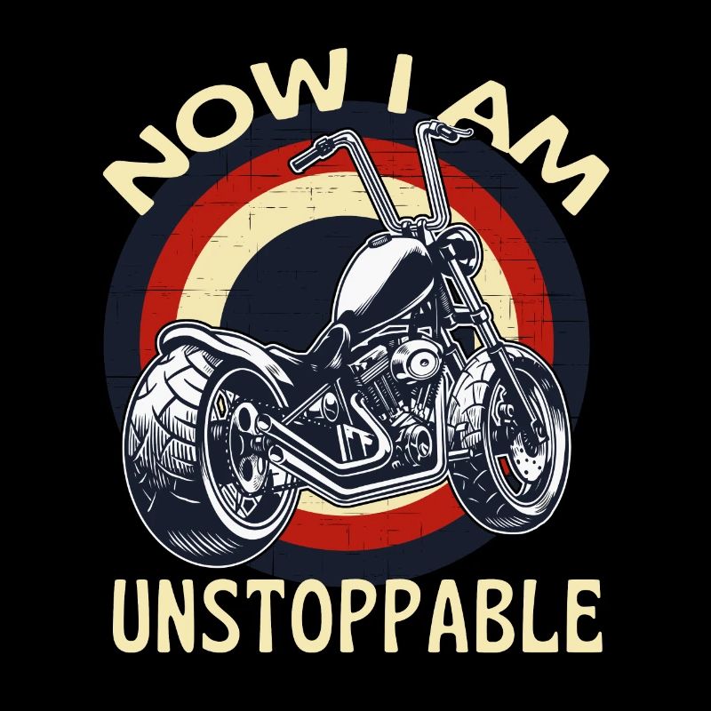 Jetzt bin ich unaufhaltsam Motorrad Retro