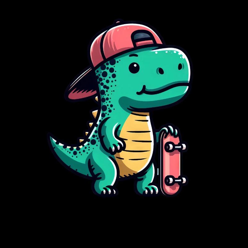 T-Rex Skateboarder: A Fun and Creative