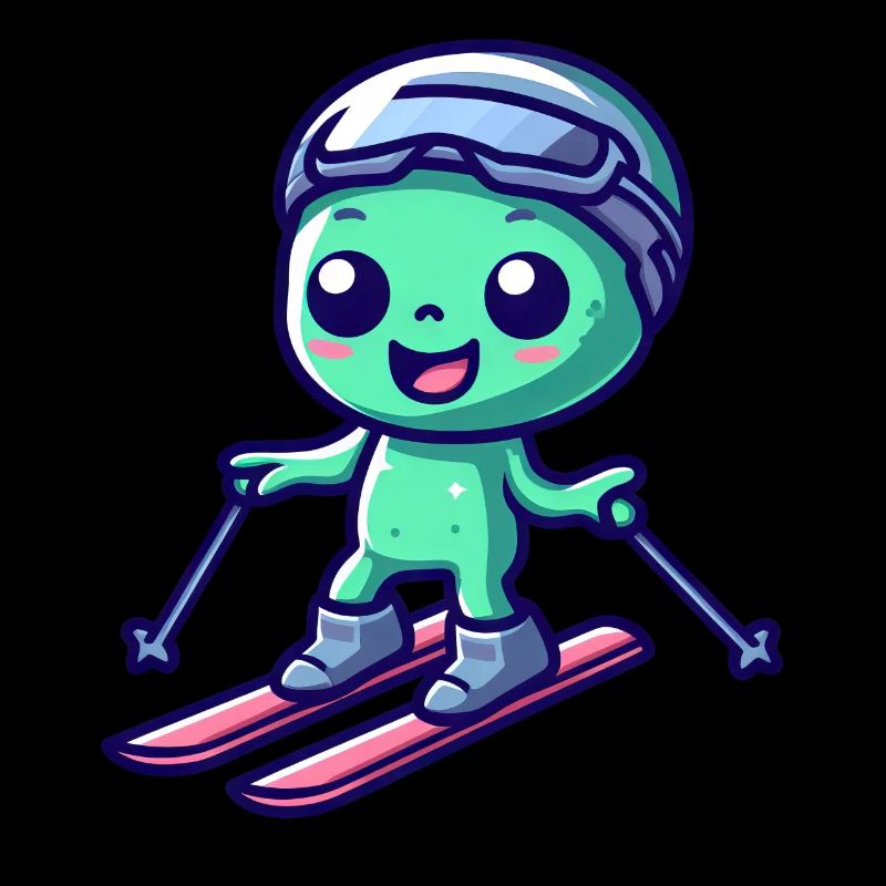 Extraterrestre Vert Ski Alien
