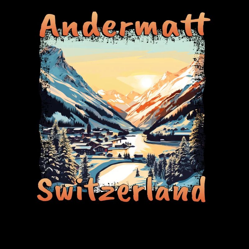 Andermatt, Schweiz - Ski & Snowboard im Winter