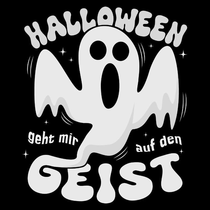 Halloween Spruch Geist, lustiges Statement Design