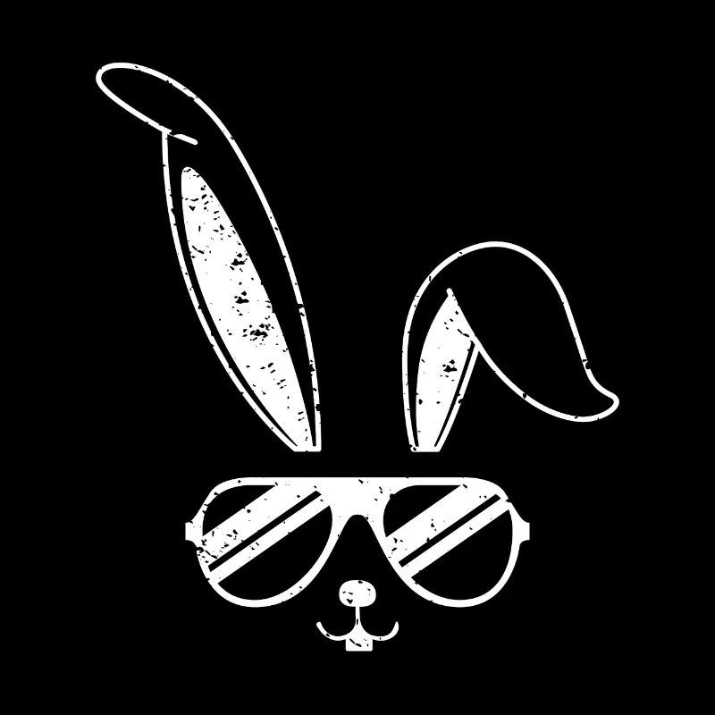 Easter bunny with sunglasses | Vintage