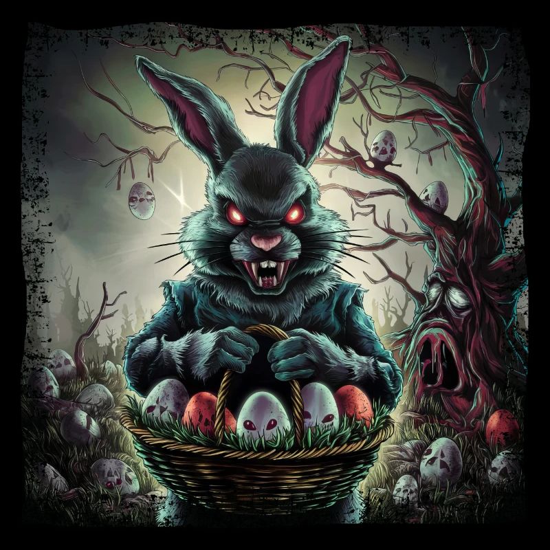 Horror Easter Bunny & Zombie Easter Eggs