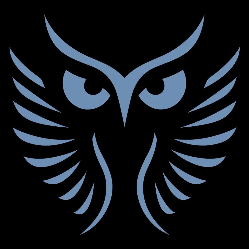 Moderne Eule: Abstrakte, Minimalistische Kunst