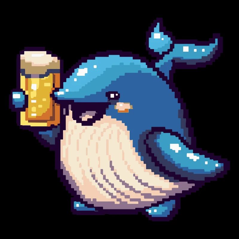Whale Pixel Beer