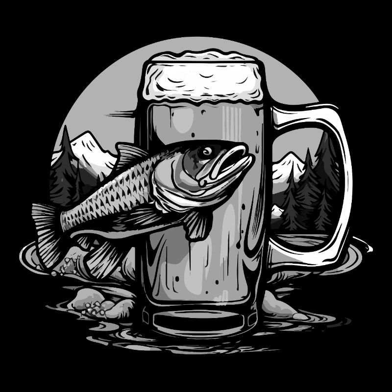 Verre à bière de pêche