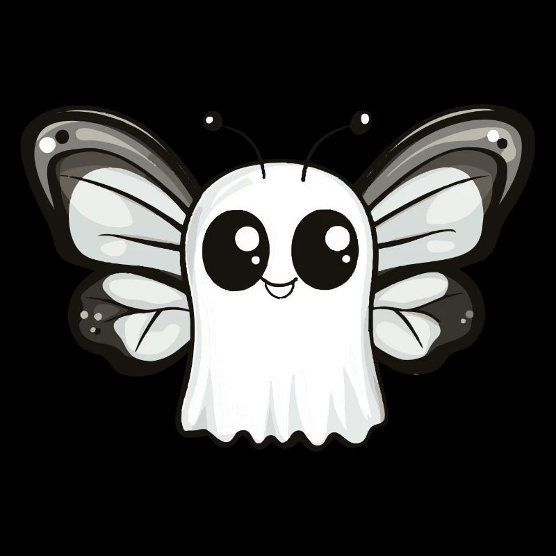 Schmetterling Halloween Comic Geist