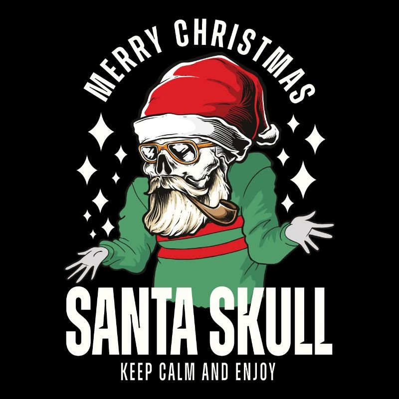 Nikolaus Skull Design de Noël