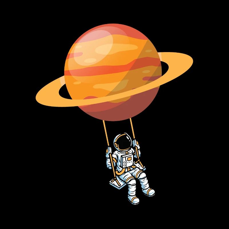 Astronaute Swing Planet Space