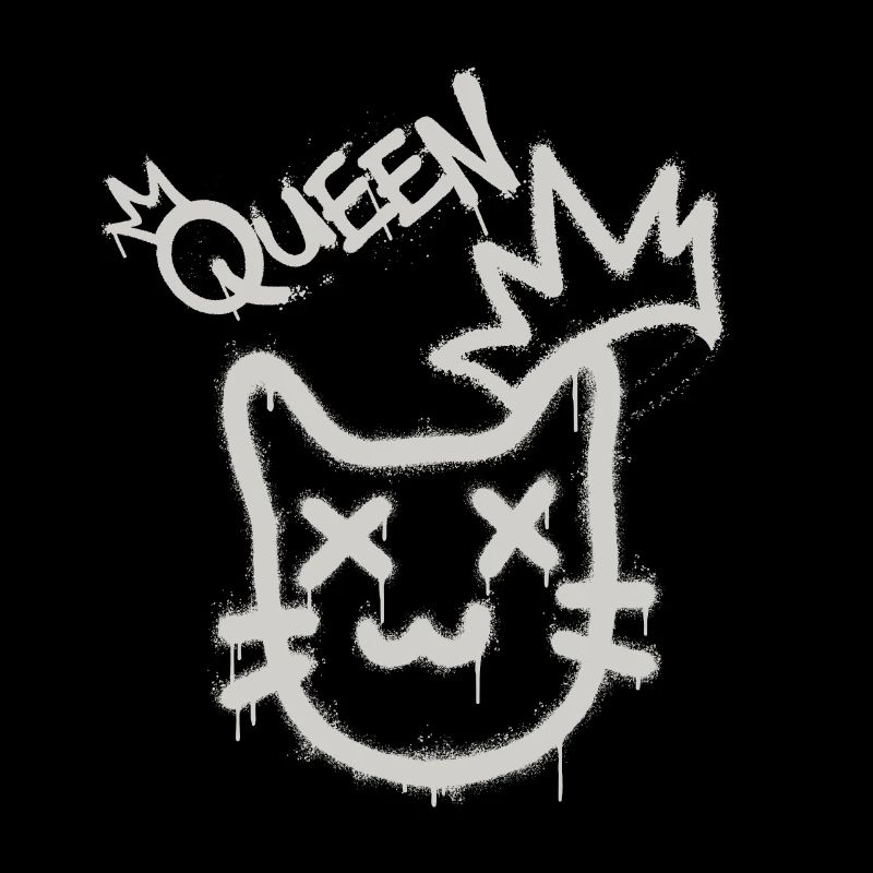 Cool Cheeky Graffiti Cat Maine Coon Persan