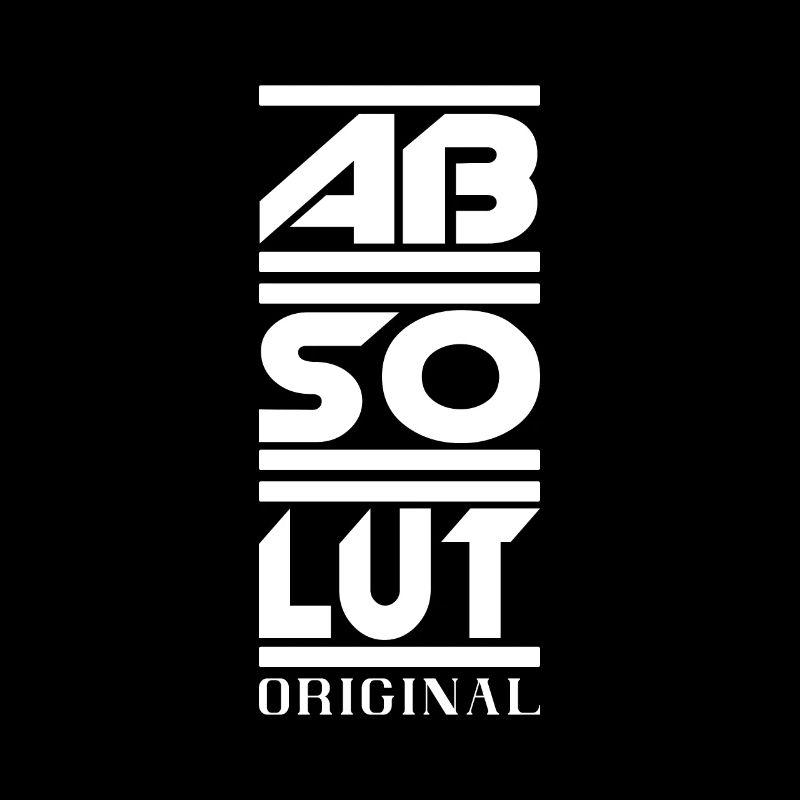 Absolut Original Schriftzug Geschenk