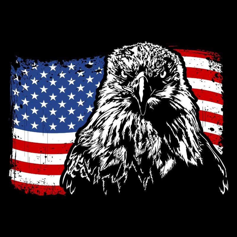 ADLER Bald Eagle America Flag Wilsigns
