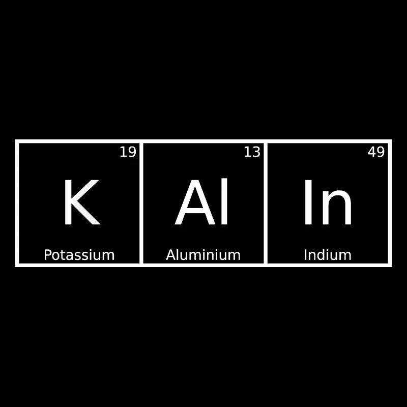 Kalin Surname First Name Chemistry Periodic Table Elements