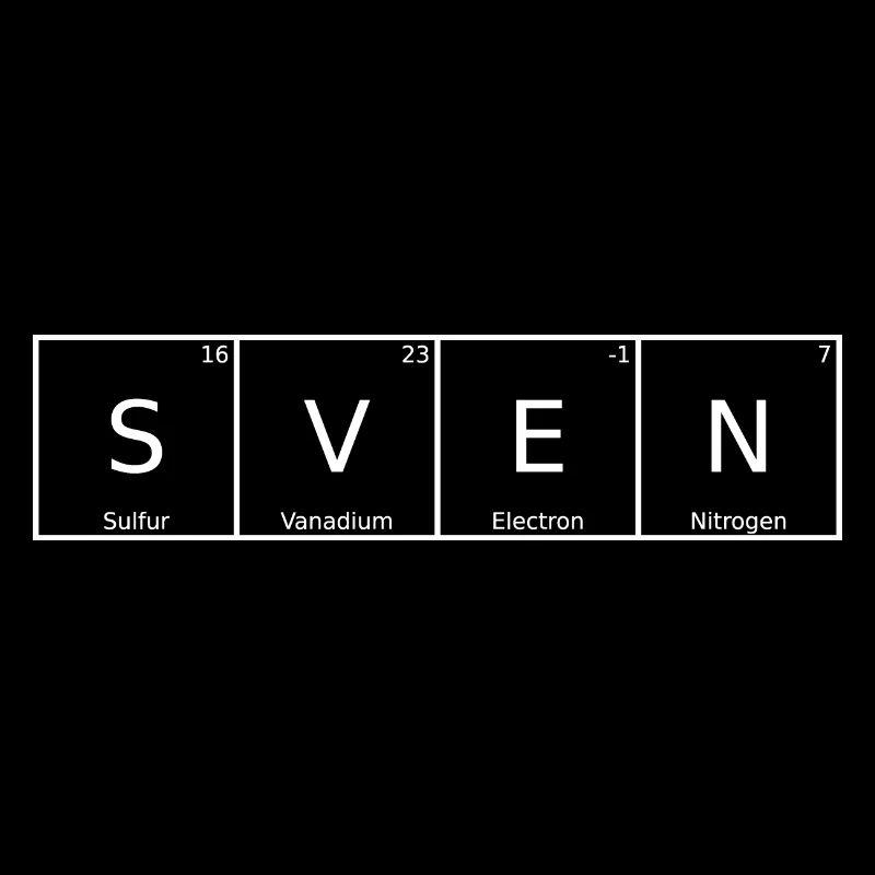 Sven Name First Name Chemistry Periodic Table Elements