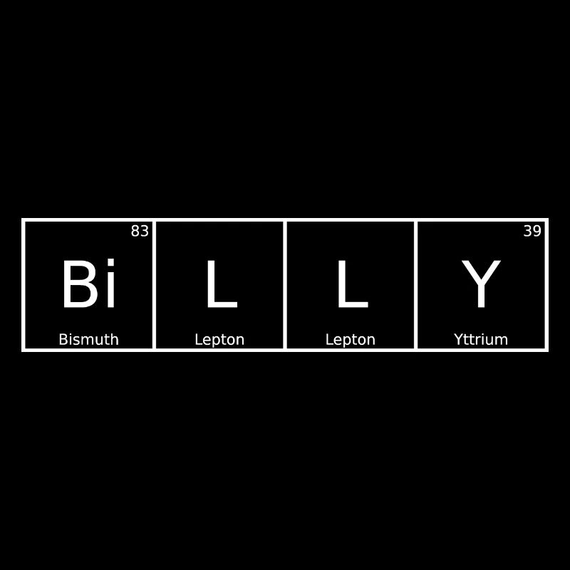 Billy Name First Name Chemistry Periodic Table Elements