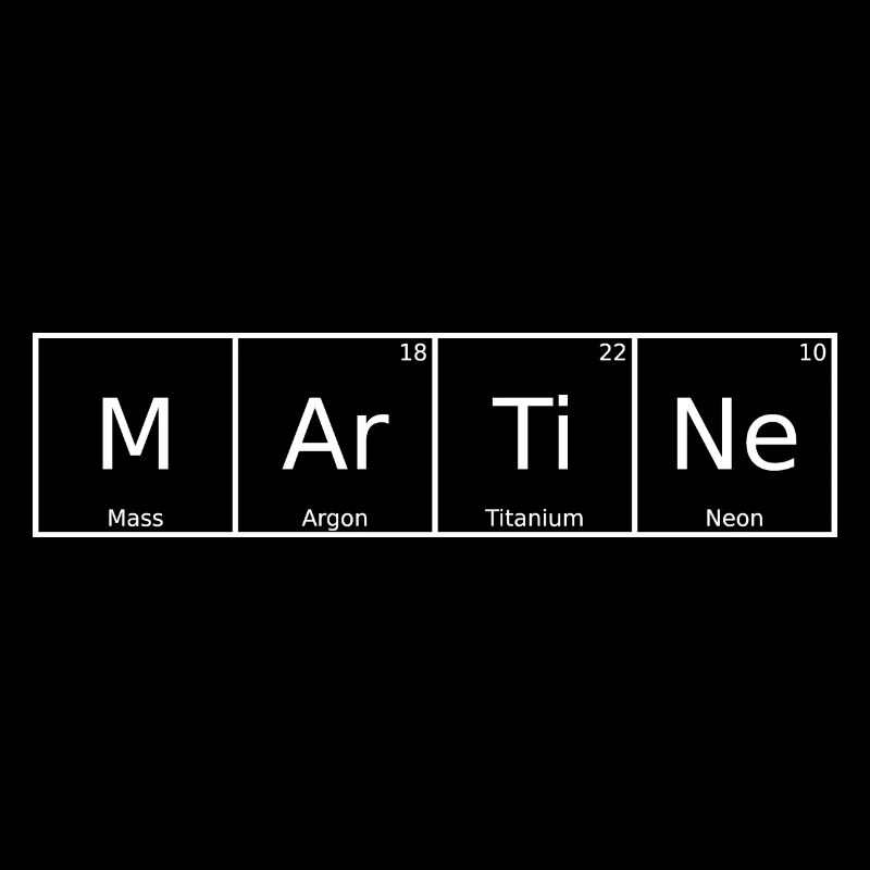 Martine Name First Name Chemistry Periodic Table Element