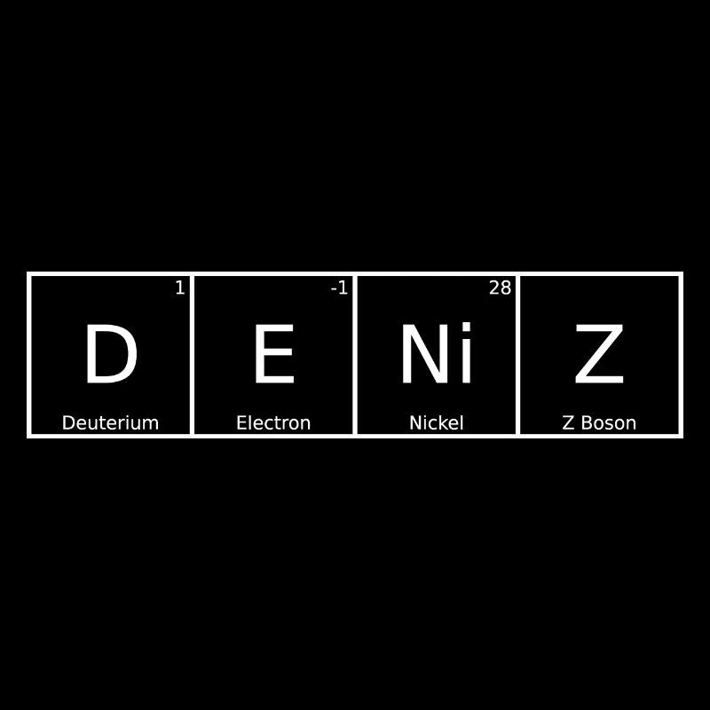 Deniz Name First Name Chemistry Periodic Table Elements